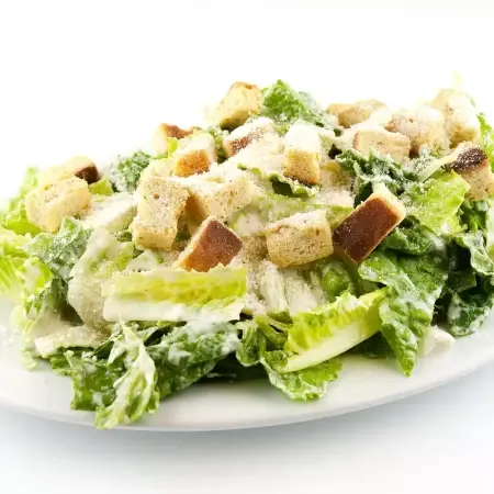 Fresh Caesar salad side at BIG John's Pizza & Donair, Calgary
